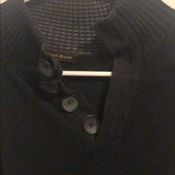 Black Button up Sweater - Picture 2 of 3